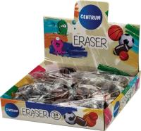 Gumka ball 25x25mm (24szt). Wydawca: Centrum. SmakLiter.pl Opakowanie Gumka ball 25x25mm (24szt)