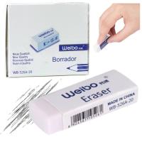 Gumka do mazania biała 6cm (20szt). Wydawca: Weibo. SmakLiter.pl Opakowanie Gumka do mazania biała 6cm (20szt)