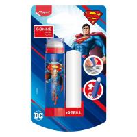 Gumka Superman wykręcana w obudowie MAPED. Wydawca: Maped. SmakLiter.pl Opakowanie Gumka Superman wykręcana w obudowie MAPED