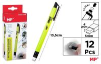 Opakowanie Gumka w długopisie Click żółty korpus (12szt)