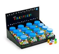Opakowanie Gumki do mazania mini dinozaury w słoiczku