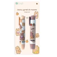 Gumki wysuwane do mazania Kapibara 2 szt.. Wydawca: DP CRAFT. SmakLiter.pl Opakowanie Gumki wysuwane do mazania Kapibara 2 szt.