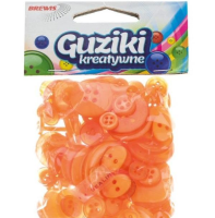 Opakowanie Guziki kreatywne pomarańczowe 40g