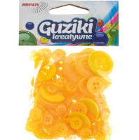 Opakowanie Guziki kreatywne żółte 40g