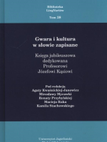 Okładka książki Gwara i kultura w słowie zapisane