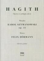 Okładka książki Hagith. Opera w jednym akcie, libretto polskie