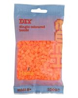Opakowanie Hama Midi Koraliki w woreczku 1000 pomarańczowe neonowe