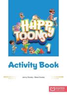 Okładka książki Happy Toons 1 edycja międzyna. AB + DigiBook (kod)