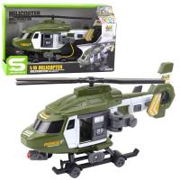 Helikopter wojskowy akcesoria światło dżwięk 1:16. Wydawca: Leantoys. SmakLiter.pl Opakowanie Helikopter wojskowy akcesoria światło dżwięk 1:16