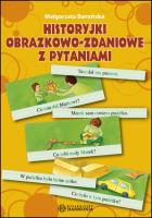 Okładka książki Historyjki obrazkowo-zdaniowe z pytaniami