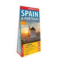 Okładka książki Hiszpania i Portugalia laminowana mapa samochodowa 1:1 100 000