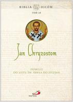 Okładka książki Homilie do Listu św. Pawła do Efezjan