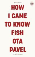 How I Came to Know Fish. Autor: Ota Pavel. SmakLiter.pl Okładka książki How I Came to Know Fish