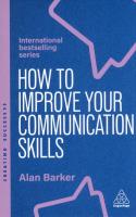 How to improve your communication skills wer. angielska. Autor: Alan Barker. SmakLiter.pl Okładka książki How to improve your communication skills wer. angielska