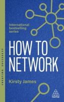 Okładka książki How to Network: A Guide to Professional Relationship Building and Connecting with Purpose