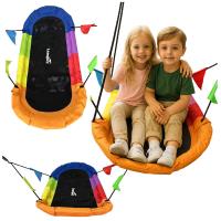 Huśtawka ogrodowa bocianie gniazdo prostokątna. Wydawca: Leantoys. SmakLiter.pl Opakowanie Huśtawka ogrodowa bocianie gniazdo prostokątna