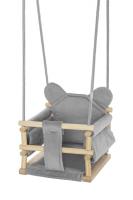 Opakowanie Huśtawka welurowa Miś szara