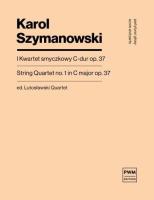 Okładka książki I kwartet smyczkowy C-dur op. 37
