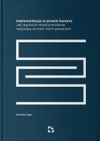 Okładka książki Implementacja w prawie karnym