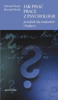 Okładka książki Jak pisać prace z psychologii