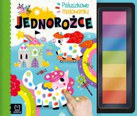Jednorożce. Paluszkowe malowanki. Autor: Bator Agnieszka. SmakLiter.pl Okładka książki Jednorożce. Paluszkowe malowanki