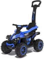 Jeździk Mega dziecięcy z rączką niebieski. Wydawca: Baby Mix. SmakLiter.pl Opakowanie Jeździk Mega dziecięcy z rączką niebieski