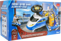 Jeździk z parkingiem 2w1 Policja niebieska. Wydawca: Maksik. SmakLiter.pl Opakowanie Jeździk z parkingiem 2w1 Policja niebieska