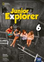 Język angielski Junior Explorer zeszyt ćwiczeń dla klasy 6 szkoły podstawowej EDYCJA 2025-2027. Autor: Wosińska Dorota, Marta Mrozik. SmakLiter.pl Okładka książki Język angielski Junior Explorer zeszyt ćwiczeń dla klasy 6 szkoły podstawowej EDYCJA 2025-2027