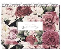Opakowanie Kalendarz 2021 Biurkowy Tygodniowy Flowers
