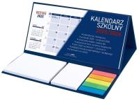 Kalendarz 2025/26 szkolny z notesem granat. Wydawca: Wokół nas. SmakLiter.pl Opakowanie Kalendarz 2025/26 szkolny z notesem granat