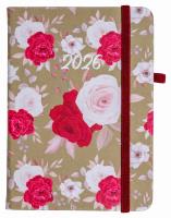 Kalendarz 2025 A6 tyg. Flamenco biało-czer kwiaty. Wydawca: ELEFANT. SmakLiter.pl Opakowanie Kalendarz 2025 A6 tyg. Flamenco biało-czer kwiaty