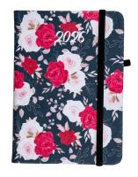 Kalendarz 2025 A6 tyg. Flamenco czerwone kwiaty. Wydawca: ELEFANT. SmakLiter.pl Opakowanie Kalendarz 2025 A6 tyg. Flamenco czerwone kwiaty