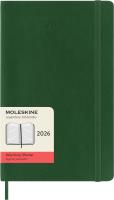 Kalendarz 2026 12M Moleskine L oprawa miękka dzienny Myrtle Green 13x21cm. Wydawca: Moleskine. SmakLiter.pl Opakowanie Kalendarz 2026 12M Moleskine L oprawa miękka dzienny Myrtle Green 13x21cm