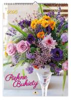 Kalendarz 2026 A2 ścienny jednostronny bukiety. Wydawca: Pan Kalendarzyk. SmakLiter.pl Opakowanie Kalendarz 2026 A2 ścienny jednostronny bukiety