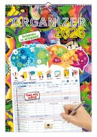 Kalendarz 2026 A3 ścienny jednostronny organizer. Wydawca: Pan Kalendarzyk. SmakLiter.pl Opakowanie Kalendarz 2026 A3 ścienny jednostronny organizer