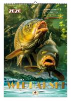 Kalendarz 2026 A3 ścienny jednostronny wędkarski. Wydawca: Pan Kalendarzyk. SmakLiter.pl Opakowanie Kalendarz 2026 A3 ścienny jednostronny wędkarski