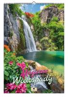 Kalendarz 2026 A3 ścienny magiczne wodospady. Wydawca: Pan Kalendarzyk. SmakLiter.pl Opakowanie Kalendarz 2026 A3 ścienny magiczne wodospady