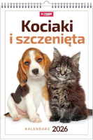 Kalendarz 2026 A3 wieloplanszowy Kociaki i szczenięta. Wydawca: O-press. SmakLiter.pl Opakowanie Kalendarz 2026 A3 wieloplanszowy Kociaki i szczenięta
