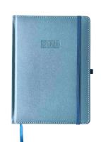 Opakowanie Kalendarz 2026 A4 Metalic elegance dzienny V1 niebieski K-A4DL