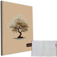 Kalendarz 2026 A4 tygodniowy Drzewo Beż. Wydawca: EV-Corp. SmakLiter.pl Opakowanie Kalendarz 2026 A4 tygodniowy Drzewo Beż