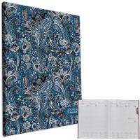 Kalendarz 2026 A4 tygodniowy Ornament Blue. Wydawca: EV-Corp. SmakLiter.pl Opakowanie Kalendarz 2026 A4 tygodniowy Ornament Blue