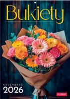 Kalendarz 2026 A4 Wieloplanszowy Bukiety. Wydawca: O-press. SmakLiter.pl Opakowanie Kalendarz 2026 A4 Wieloplanszowy Bukiety