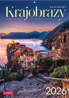 Kalendarz 2026 A4 Wieloplanszowy Krajobrazy. Wydawca: O-press. SmakLiter.pl Opakowanie Kalendarz 2026 A4 Wieloplanszowy Krajobrazy