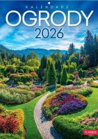 Kalendarz 2026 A4 Wieloplanszowy Ogrody. Wydawca: O-press. SmakLiter.pl Opakowanie Kalendarz 2026 A4 Wieloplanszowy Ogrody