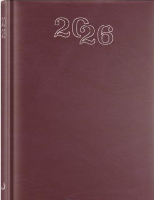 Opakowanie Kalendarz 2026 A5 dzienny standard bordowy