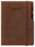 Kalendarz 2026 A5 dzienny Vip planer z gumką. Wydawca: Evena. SmakLiter.pl Opakowanie Kalendarz 2026 A5 dzienny Vip planer z gumką