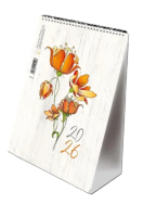 Kalendarz 2026 A5 pionowy ze spiralką kwiaty. Wydawca: MICHALCZYK I PROKOP. SmakLiter.pl Opakowanie Kalendarz 2026 A5 pionowy ze spiralką kwiaty