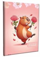 Kalendarz 2026 A5 tygodniowy notatka Kapibara Róż. Wydawca: EV-Corp. SmakLiter.pl Opakowanie Kalendarz 2026 A5 tygodniowy notatka Kapibara Róż