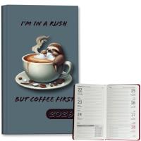 Opakowanie Kalendarz 2026 A6 tygodniowy Leniwiec Kawa