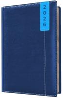 Kalendarz 2026 A6 tygodniowy notesowy niebieski. Wydawca: Evena. SmakLiter.pl Opakowanie Kalendarz 2026 A6 tygodniowy notesowy niebieski